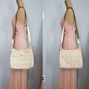 Coach F19260 Beige @ Gold Hippie  Crossbody